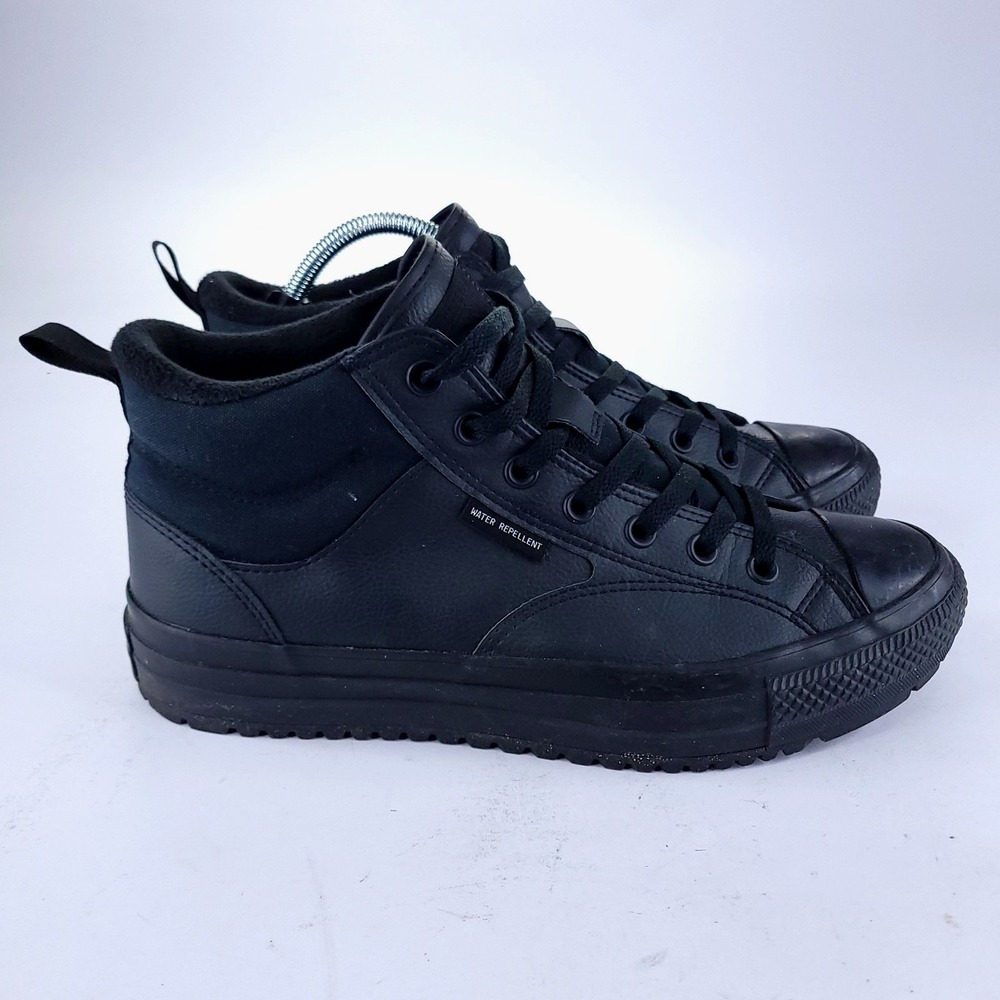 Converse Chuck Taylor Malden Street Boot Mens US 10 Triple Black Water Repellent